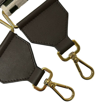 Fendi Shoulder Strap Dark Brown Beige Khaki Zucca Pattern Leather — view 4