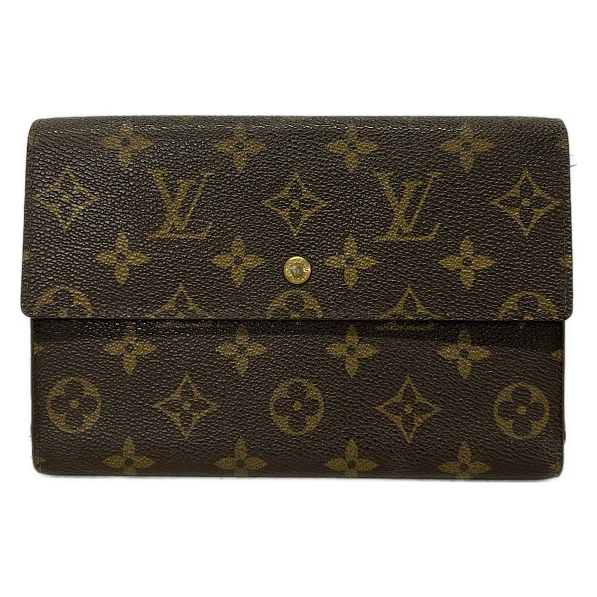 Louis Vuitton Trifold Wallet Monogram Pochette Passpole