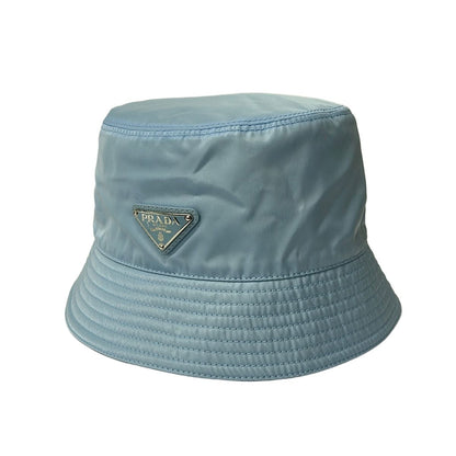 Prada Hat M Re-Nylon Bucket Hat Light Blue
