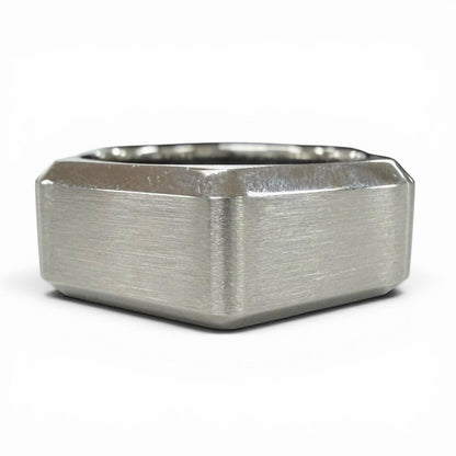 Hermes Stainless Steel Tool Box Ring Silver — view 3