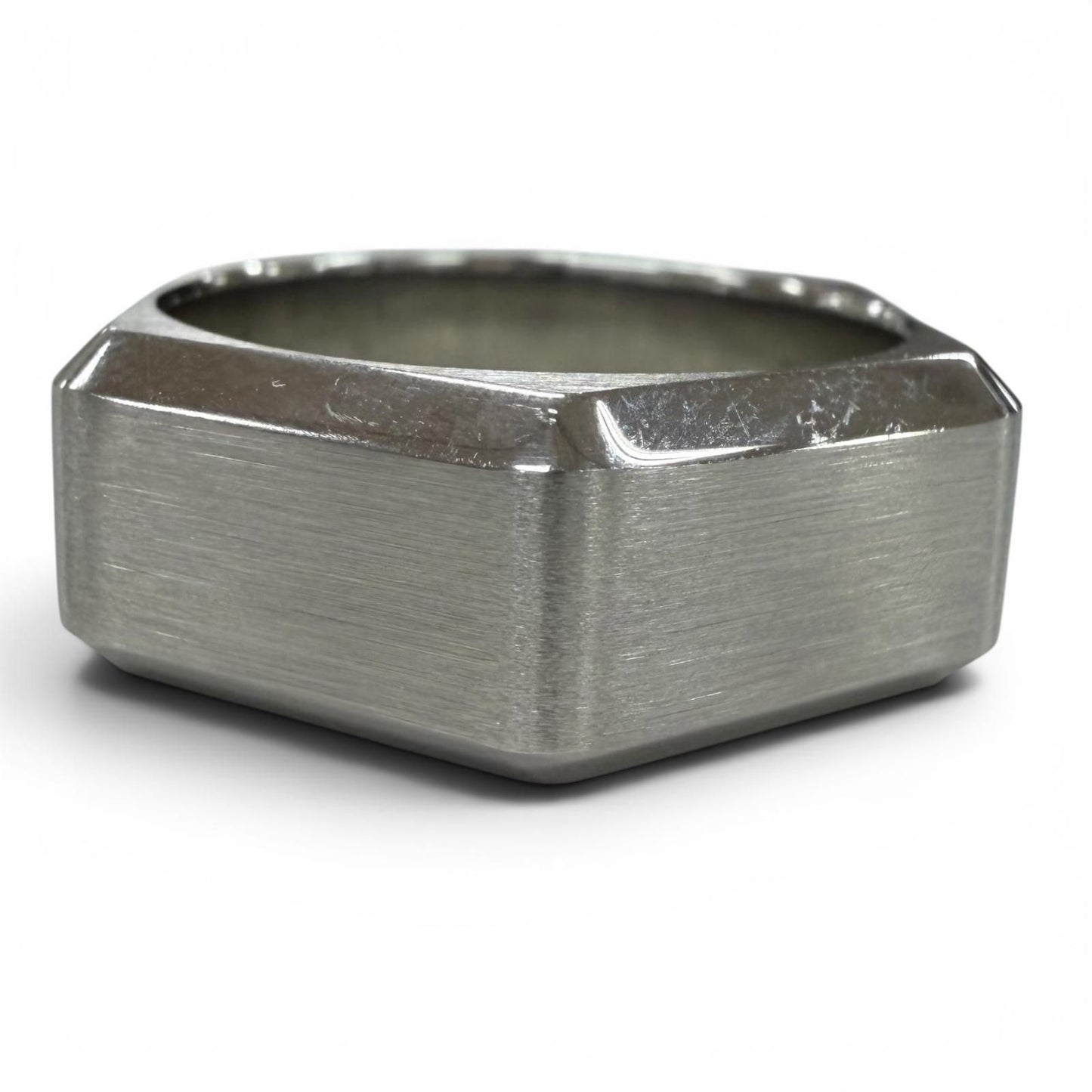 Hermes Stainless Steel Tool Box Ring Silver — view 5