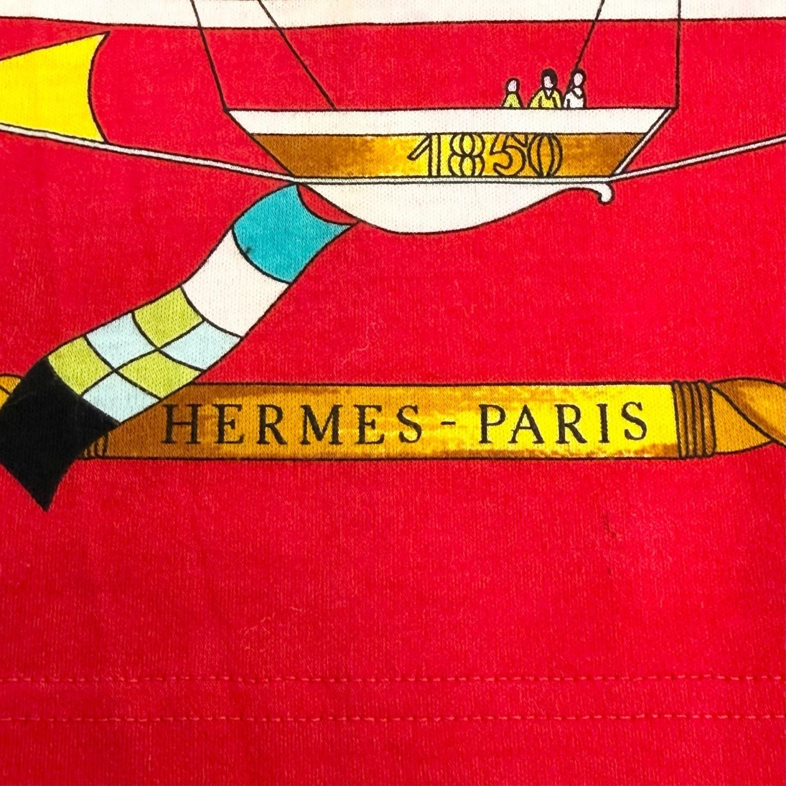 Hermes Vintage les Folies du Ciel Madness of the Sky Cotton 100% Crew Neck — view 6