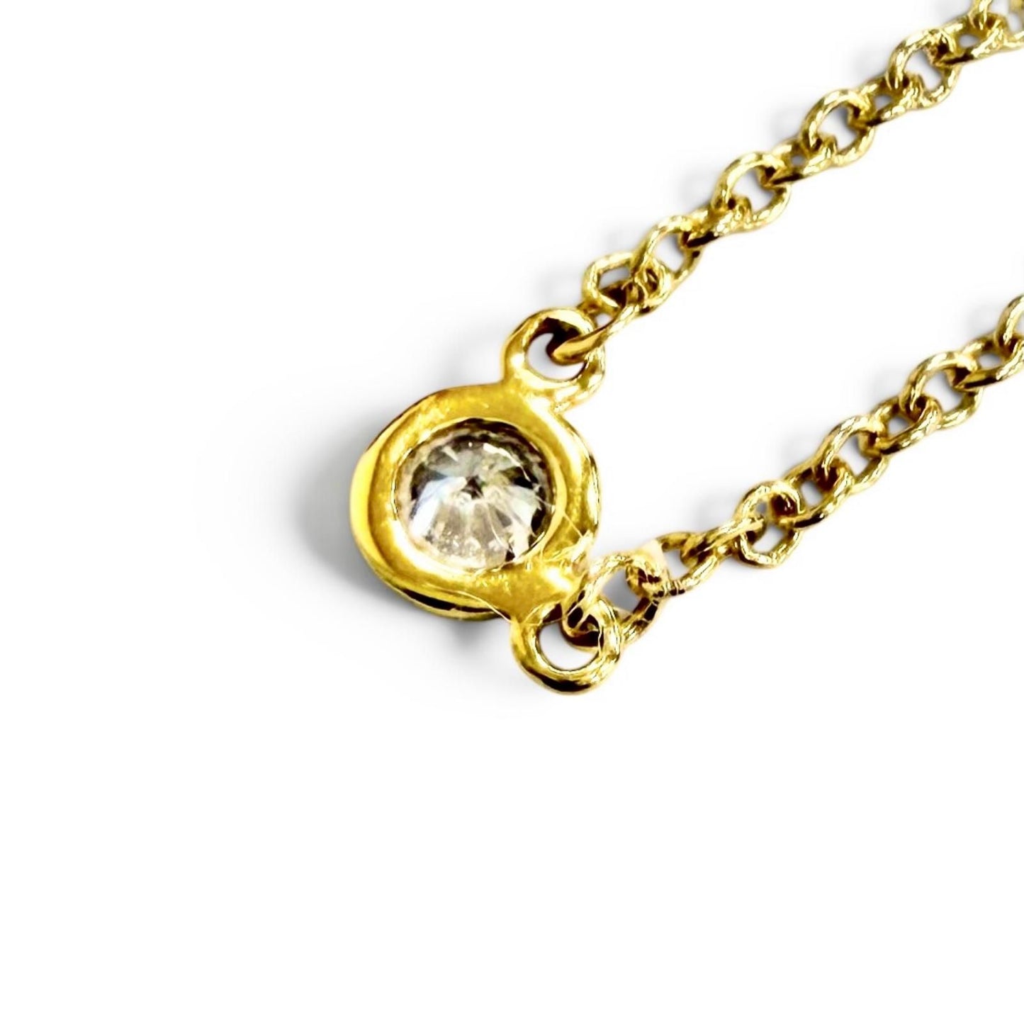 Tiffany & Co by the Yard Diamond Necklace 18k Gold Diameter 3.32 Yellow — view 4
