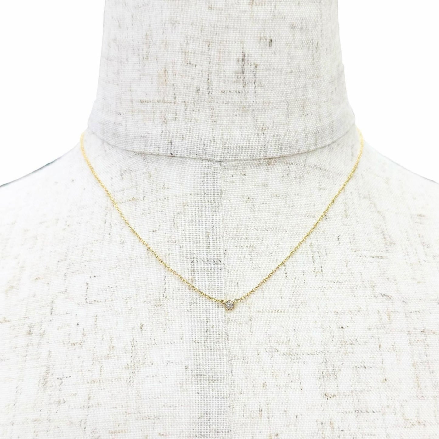Tiffany & Co by the Yard Diamond Necklace 18k Gold Diameter 3.32 Yellow — view 2