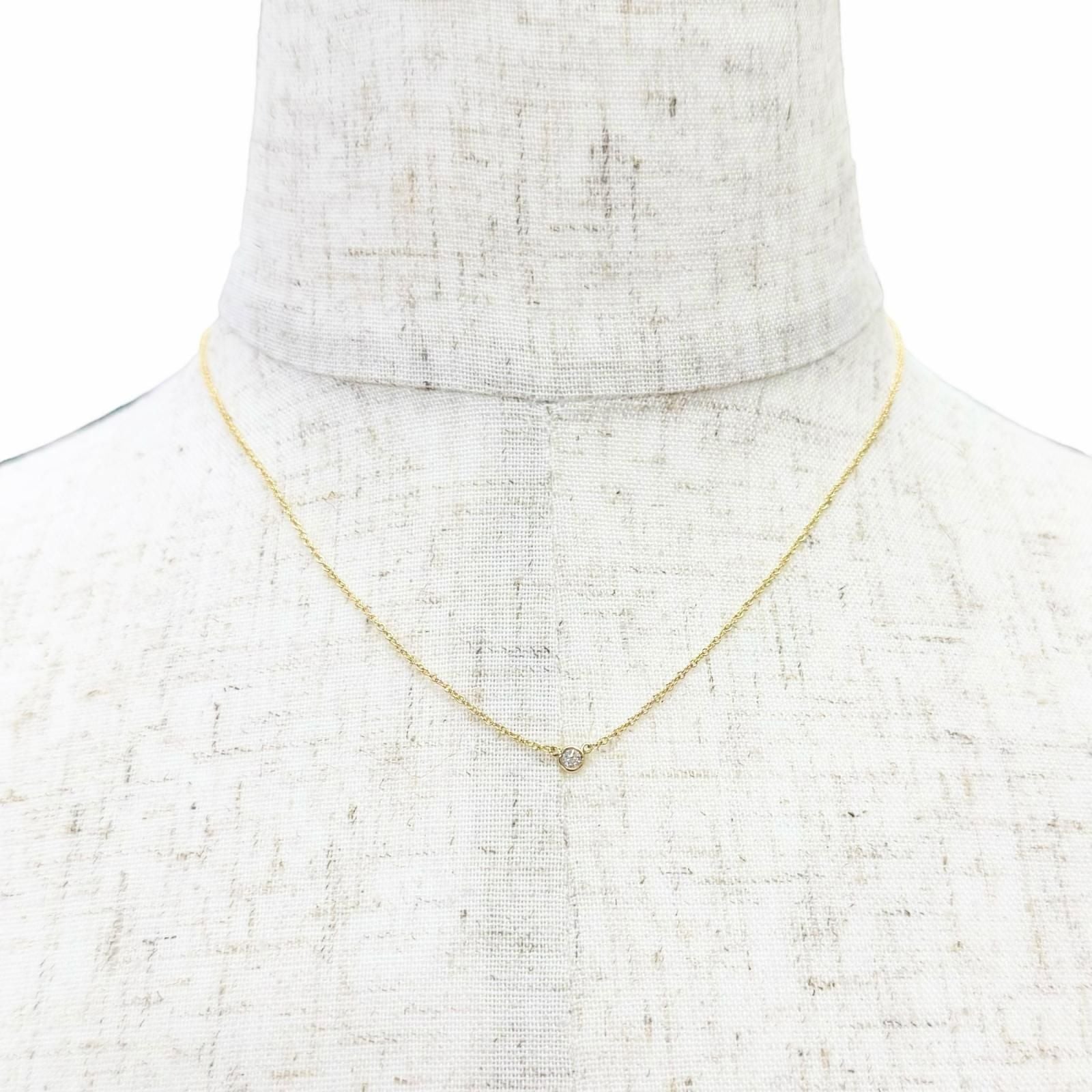 Tiffany & Co by the Yard Diamond Necklace 18k Gold Diameter 3.32 Yellow — view 2