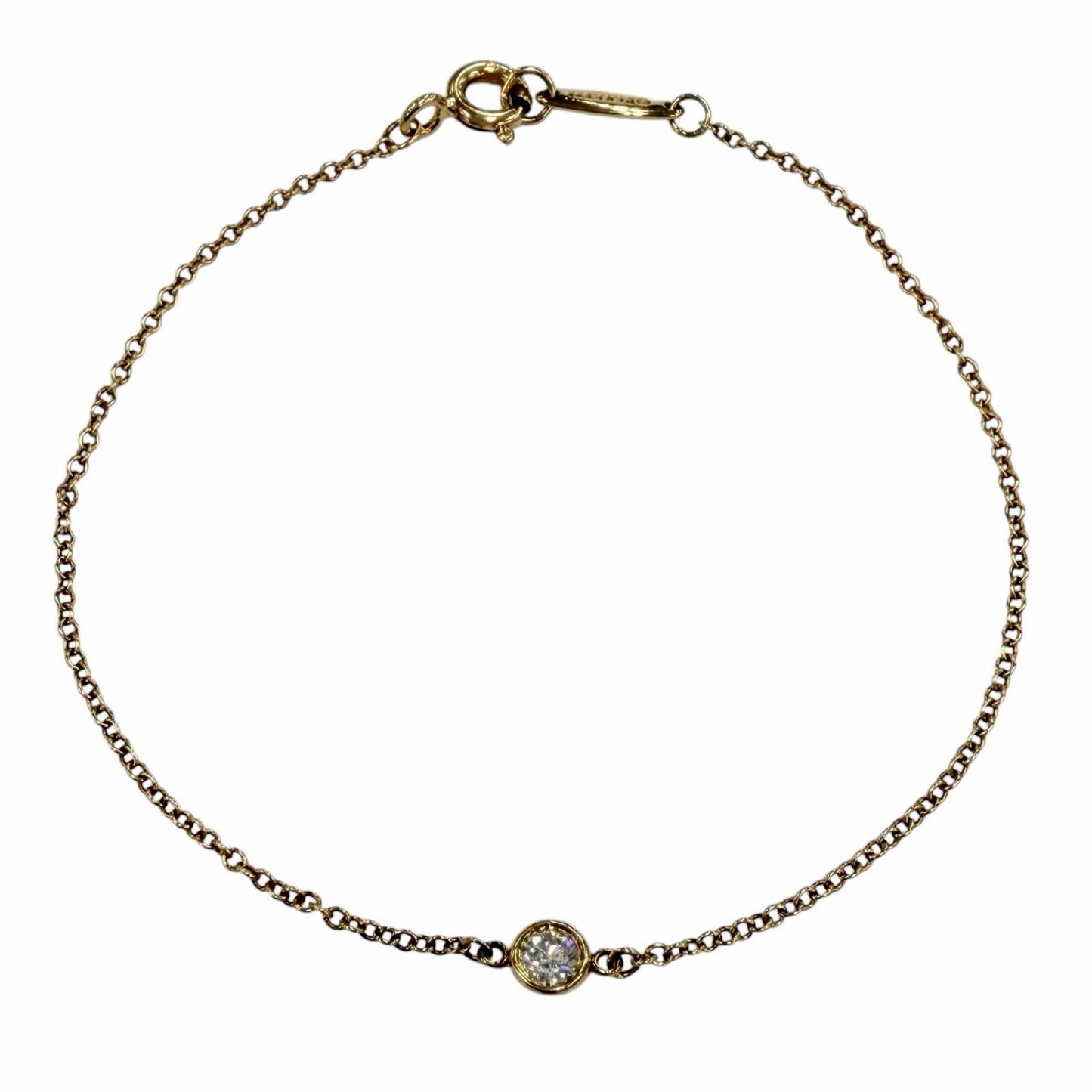 Tiffany & Co by the Yard Elsa Peretti 750 Diamond Diameter 3.82 Bracelet Yellow