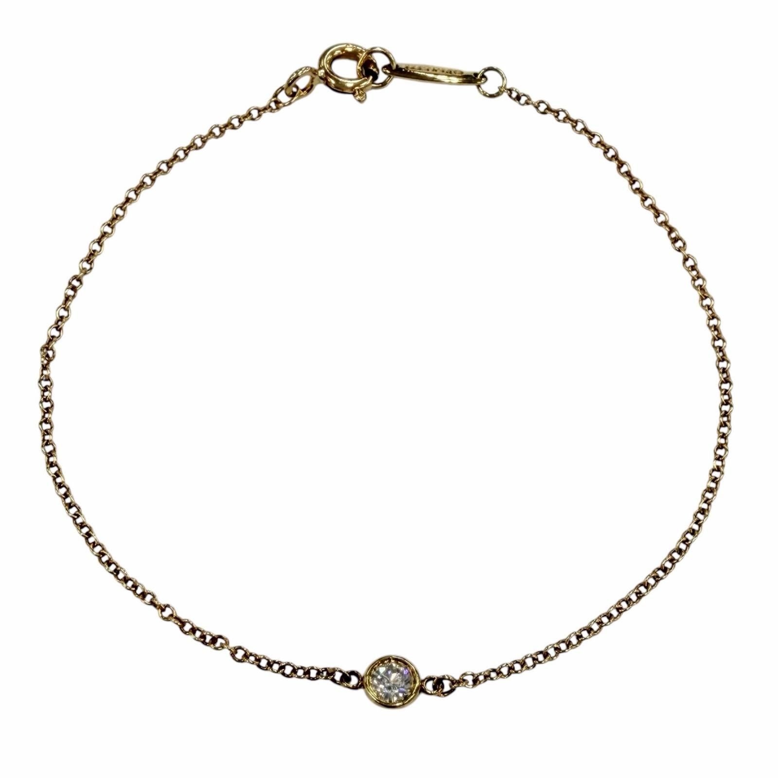Tiffany & Co by the Yard Elsa Peretti 750 Diamond Diameter 3.82 Bracelet Yellow