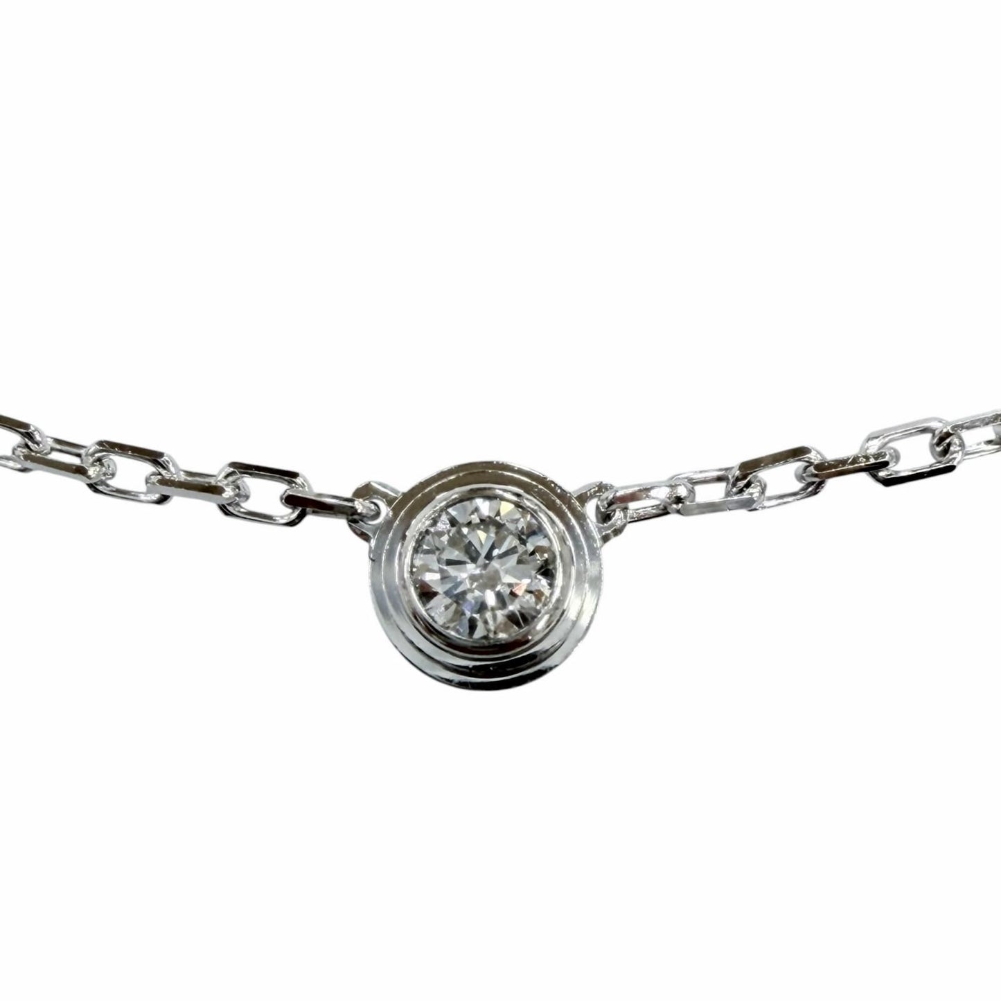 Cartier d'Amour SM Diamond 750 Frame Diameter 4.3 Necklace White Gold