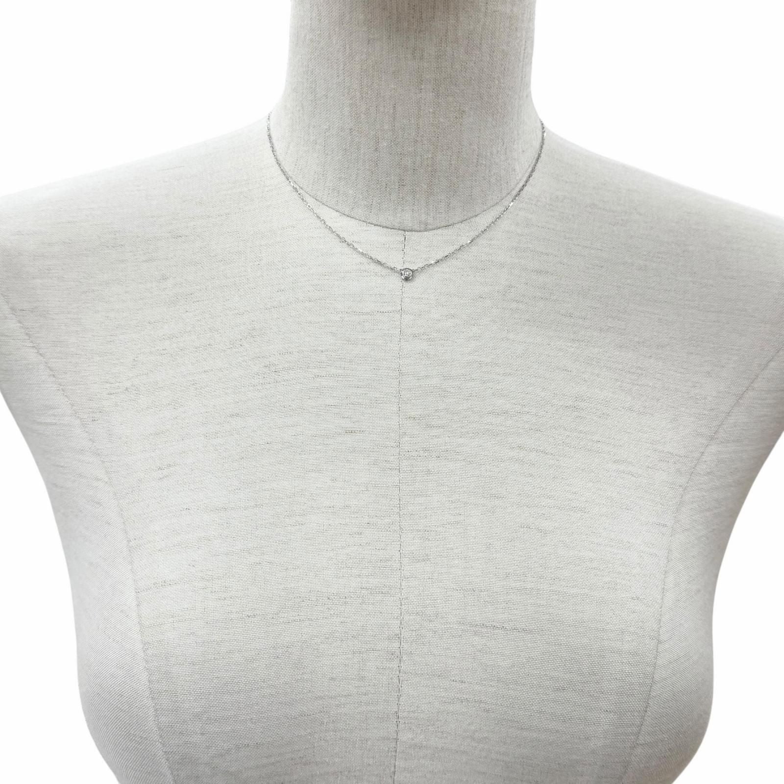 Cartier d'Amour SM Diamond 750 Frame Diameter 4.3 Necklace White Gold — view 4