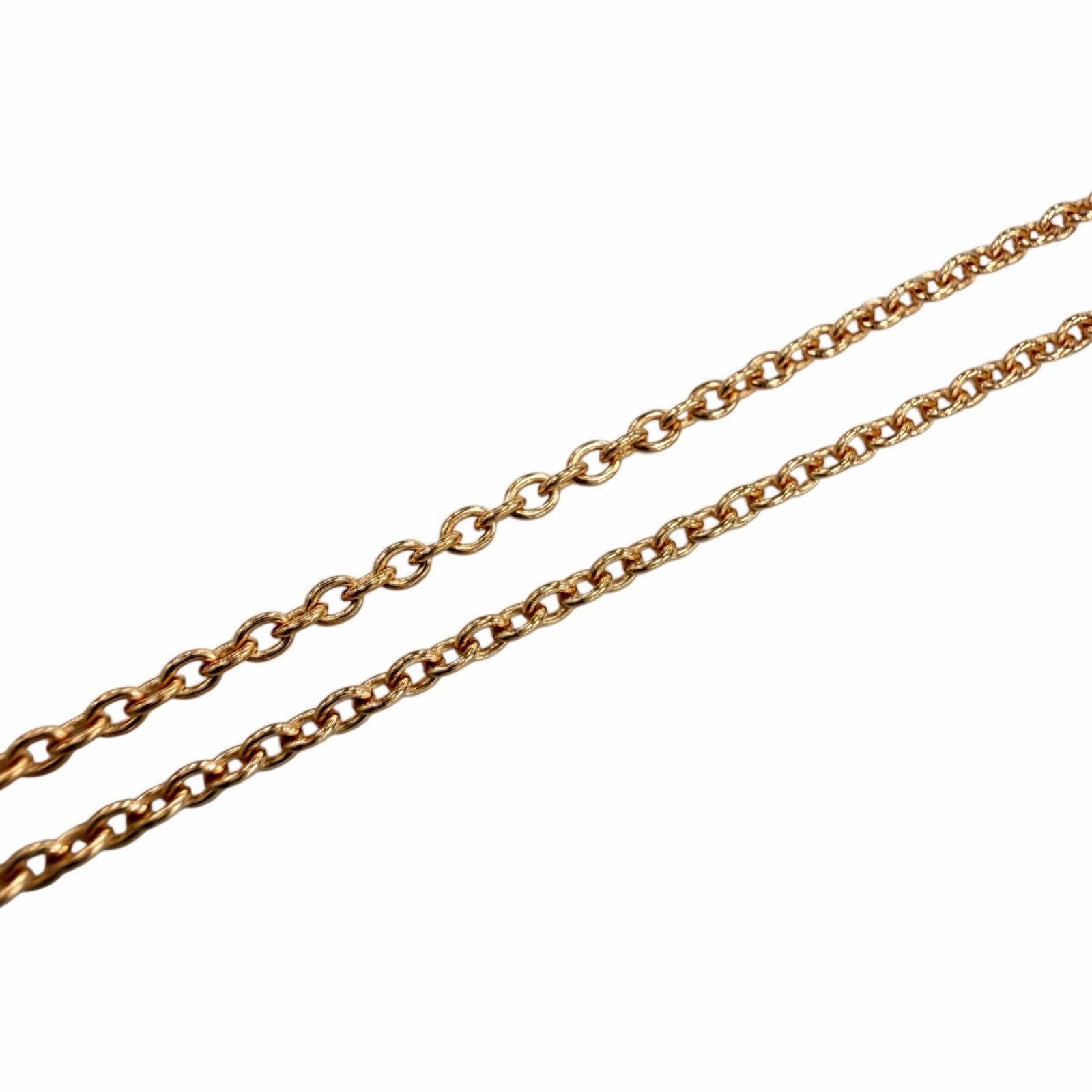 Hermes Farandole PM Chaine D'ancre 750 Necklace Pink Gold — view 5