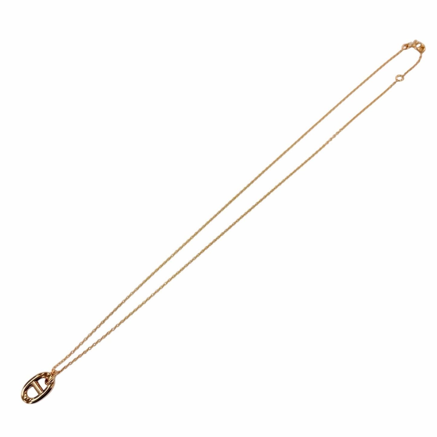 Hermes Farandole PM Chaine D'ancre 750 Necklace Pink Gold — view 4