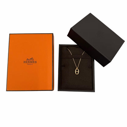Hermes Farandole PM Chaine D'ancre 750 Necklace Pink Gold — view 2