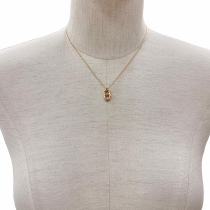Hermes Farandole PM Chaine D'ancre 750 Necklace Pink Gold — view 3
