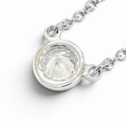 Tiffany & Co by the Yard Diamond Necklace Diameter 4.90 Platinum — view 4