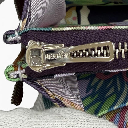 Hermes Compact Silk in Gold Veau Zip Around Coin Case — view 8