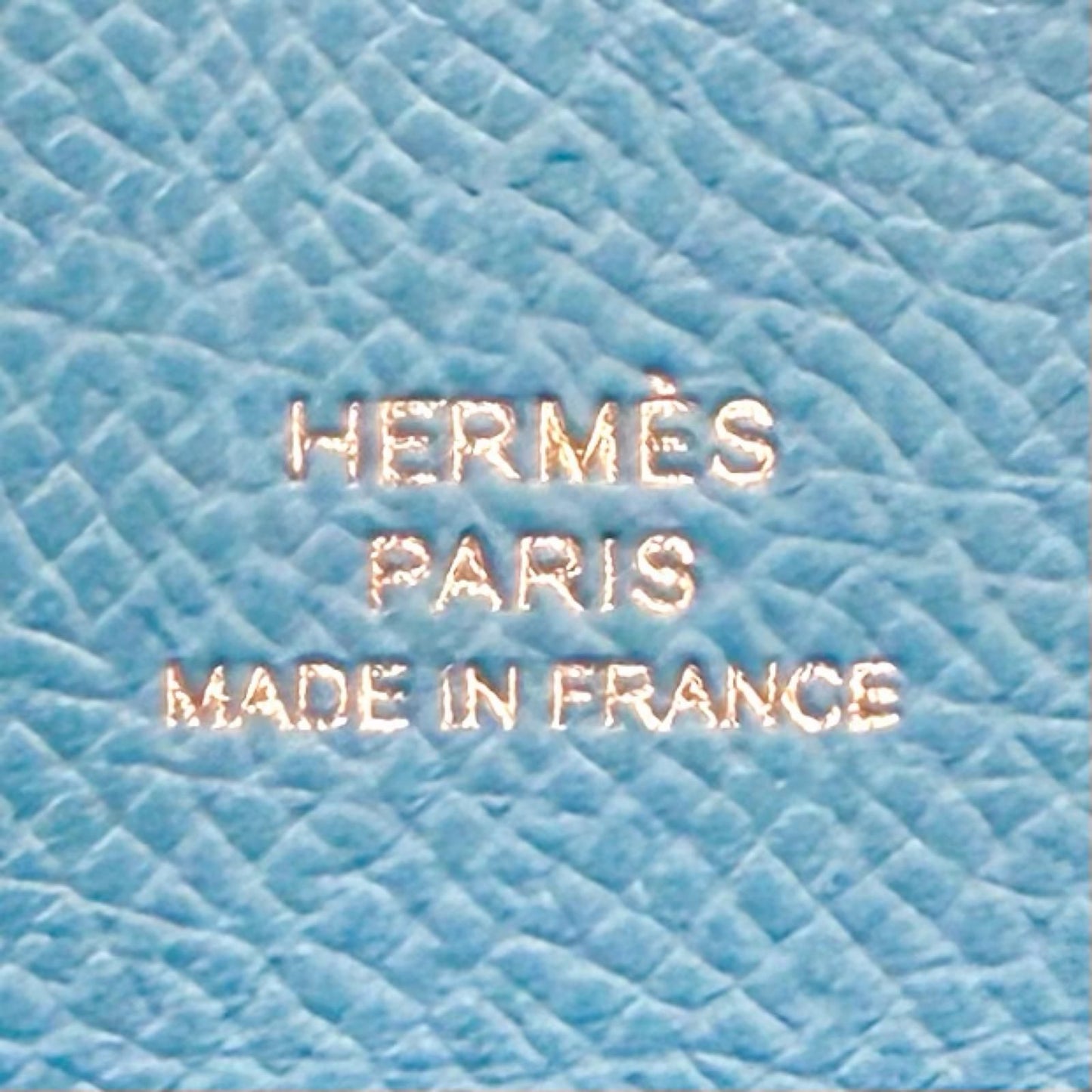 Hermes Calvi Duo Celeste Veau Epsom Series Compact Wallet Bifold — view 9