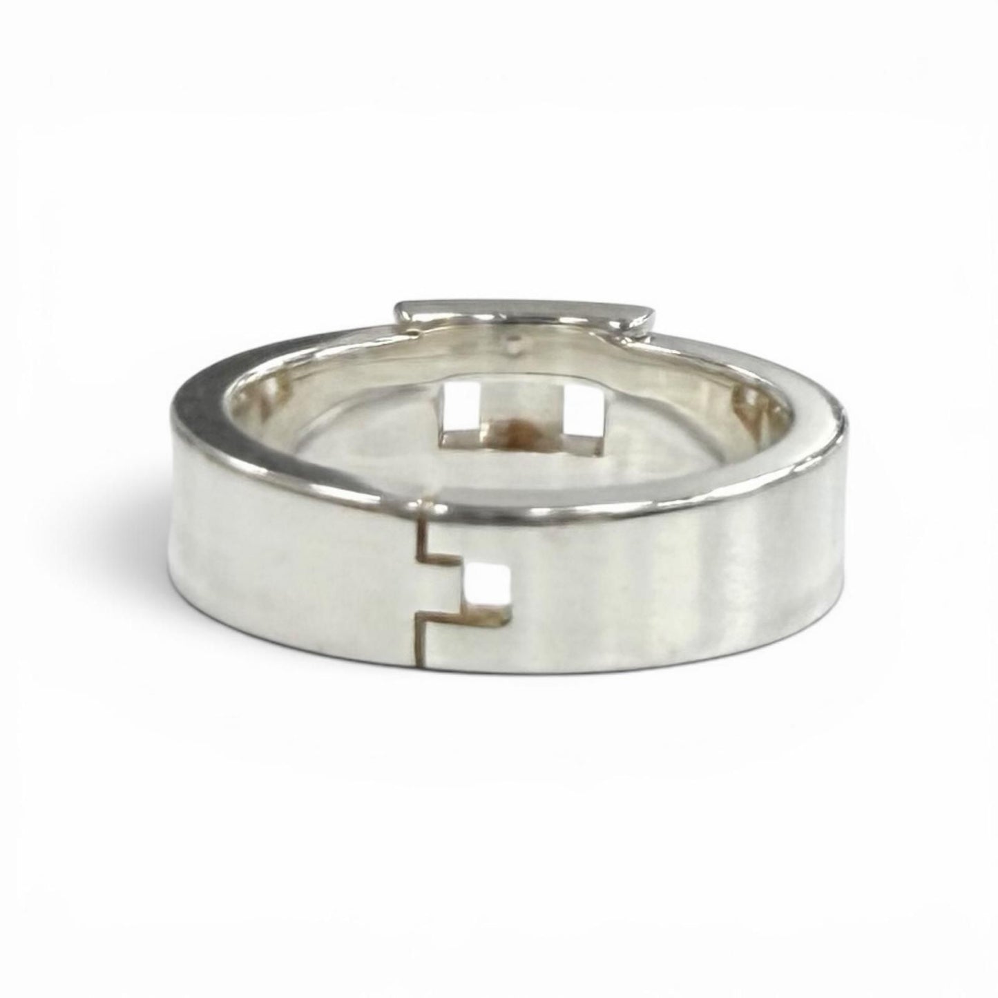 Hermes Cles Motif Ring Silver — view 3