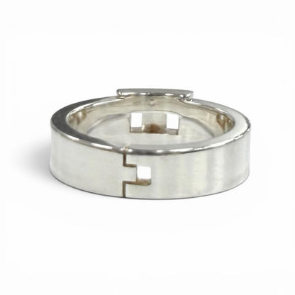 Hermes Cles Motif Ring Silver — view 3