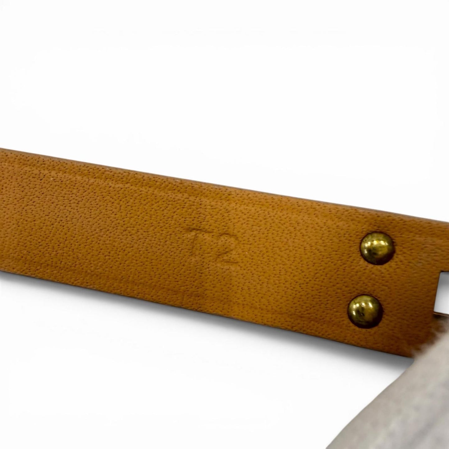 Hermes Minike Tall Double Tour Jaune Poussin Pink Gold Leather Bracelet T2 — view 8