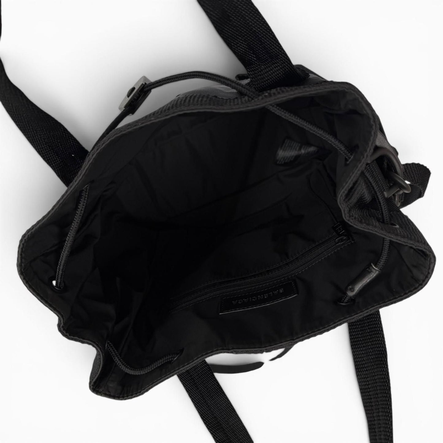 Balenciaga Army Small Nylon 2-Way Tote Black — view 9