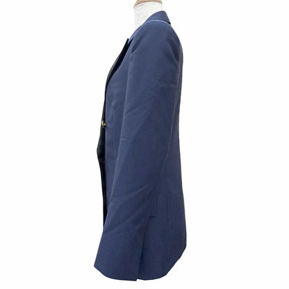 Louis Vuitton Mohair LV Logo Gold Button Double Breasted jacket Navy 36 — view 2