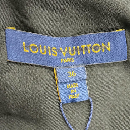 Louis Vuitton Mohair LV Logo Gold Button Double Breasted jacket Navy 36 — view 8