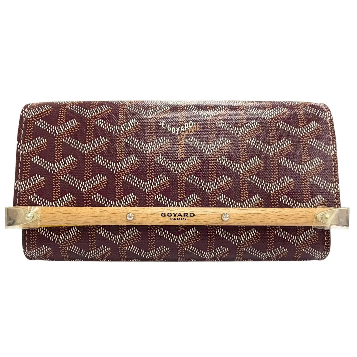 Goyard Monte Carlo Mini Case Pouch Canvas Burgundy