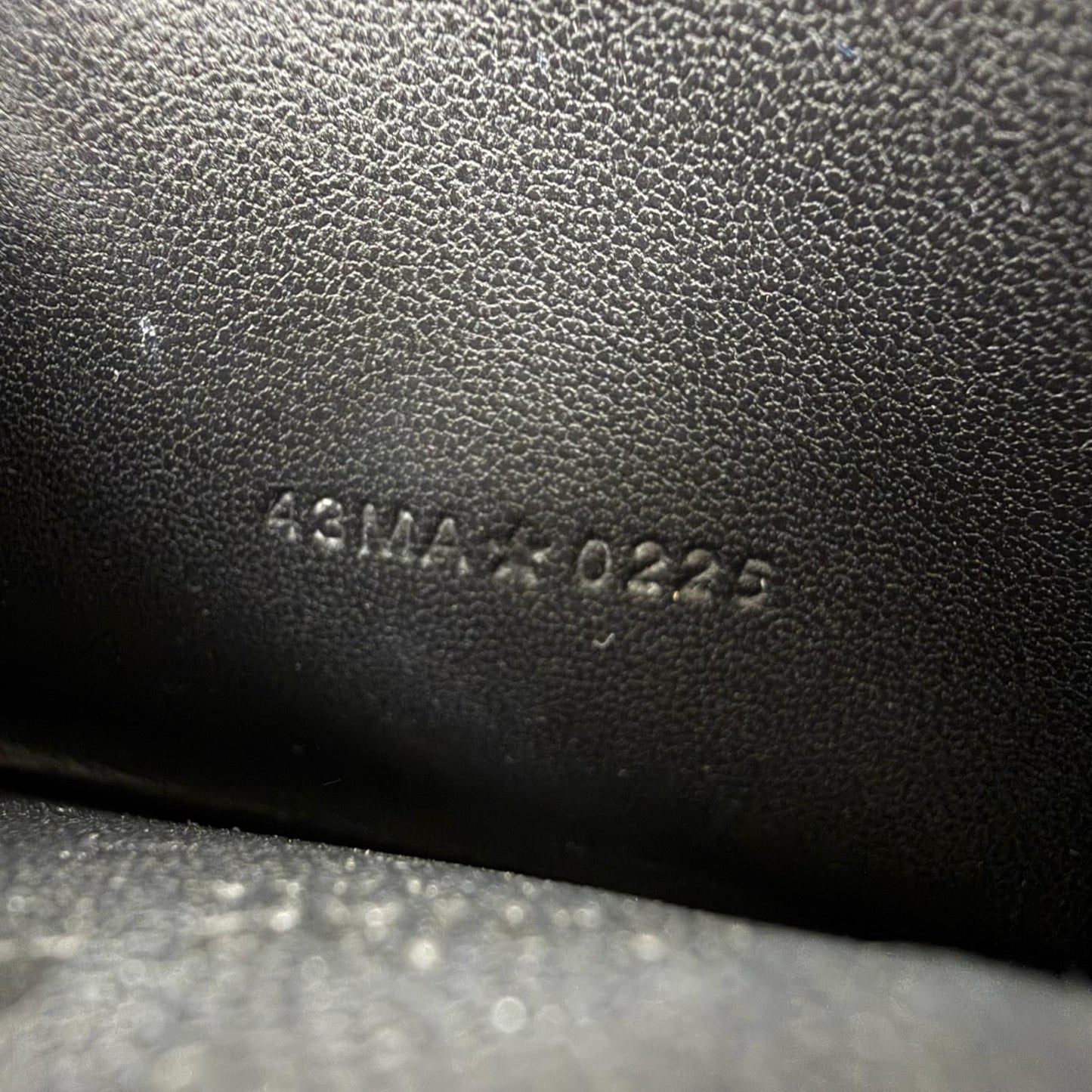 Dior Lady Cosmos Zip Card Holder Lambskin Fragment Case Coin Black — view 9
