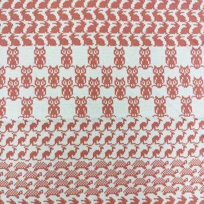 Hermes Cotton 100% Plaid Toriko Animo Pixel Knit Coral 70 110 cm Sweater — view 4