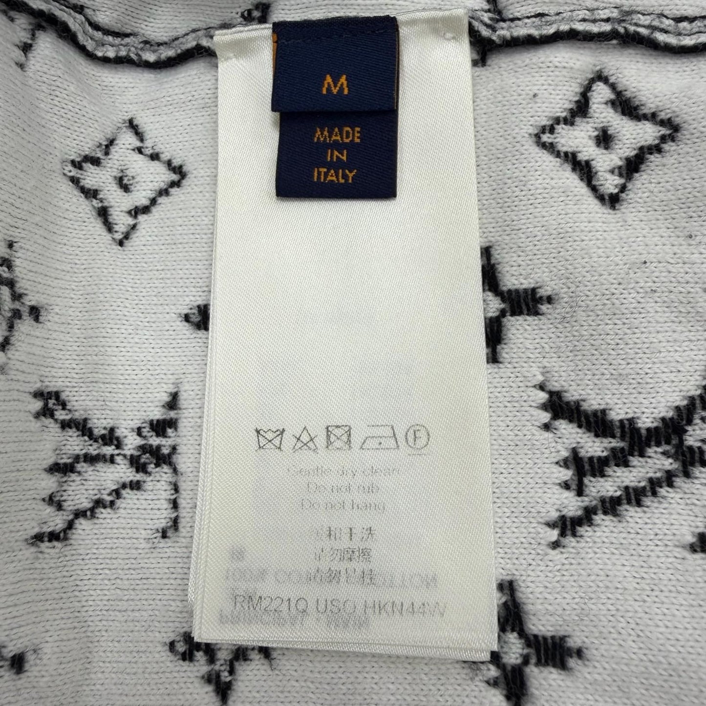 Louis Vuitton Monogram Gradient Cotton 100% Logo Plate Crew Neck Pullover Knit — view 8