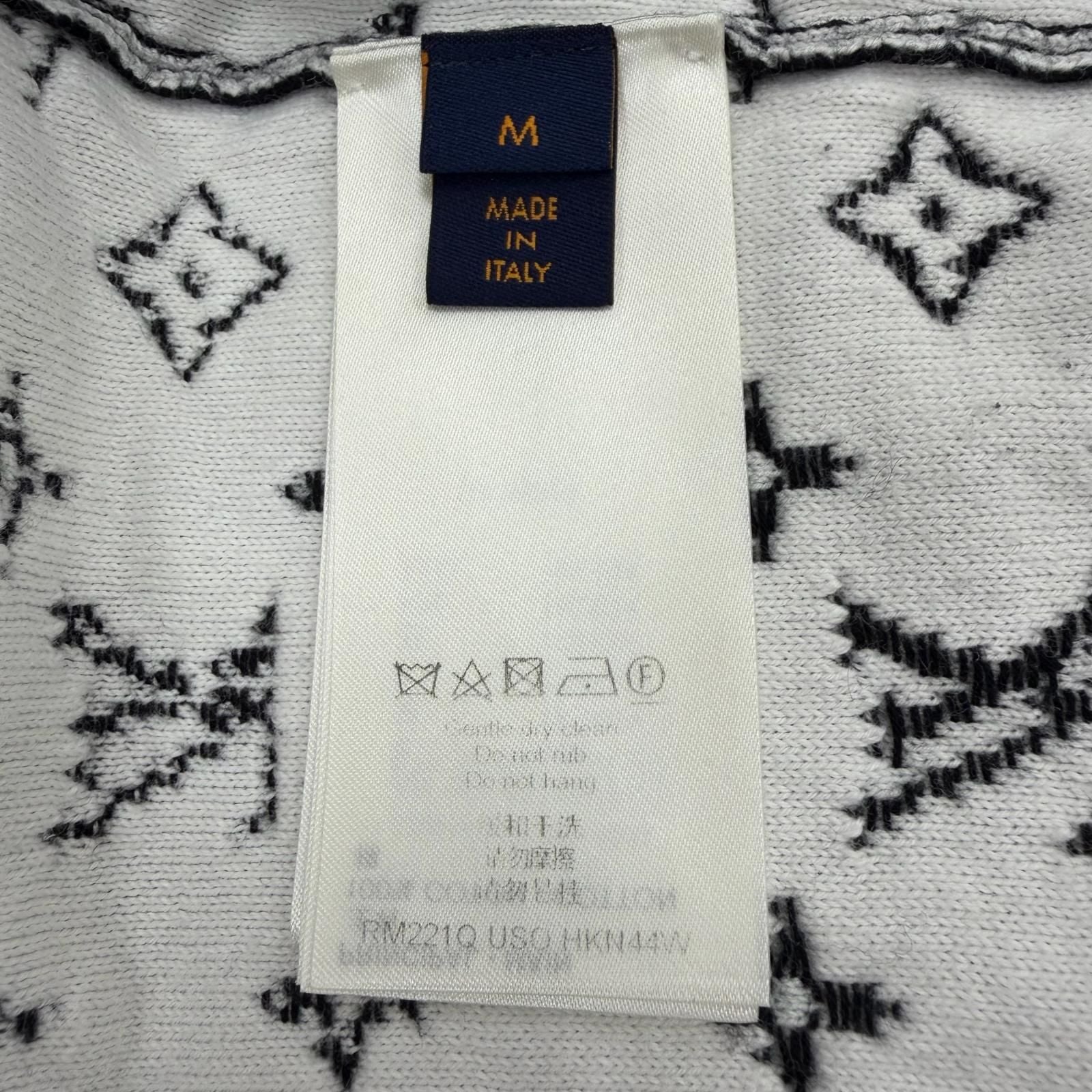 Louis Vuitton Monogram Gradient Cotton 100% Logo Plate Crew Neck Pullover Knit — view 8
