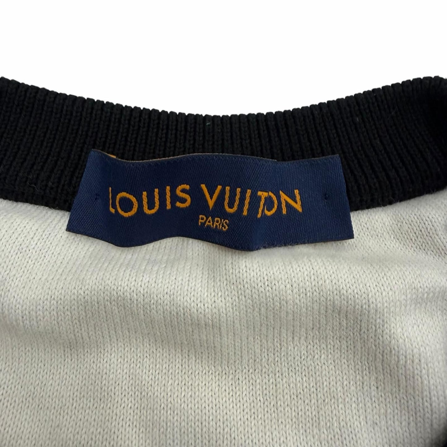 Louis Vuitton Monogram Gradient Cotton 100% Logo Plate Crew Neck Pullover Knit — view 7