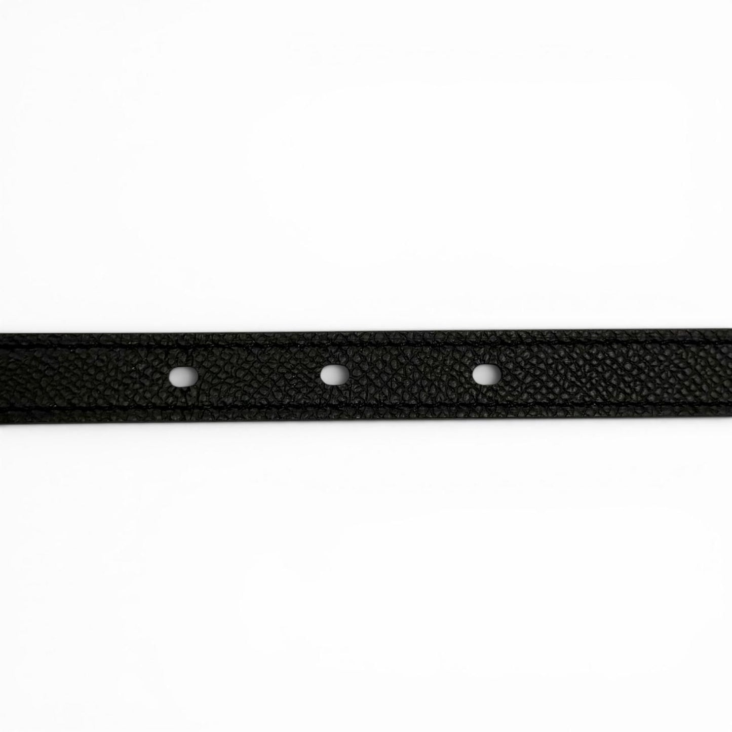 Hermes Pop 15 Black Veau Epsom Golden Rose Belt 75 — view 8