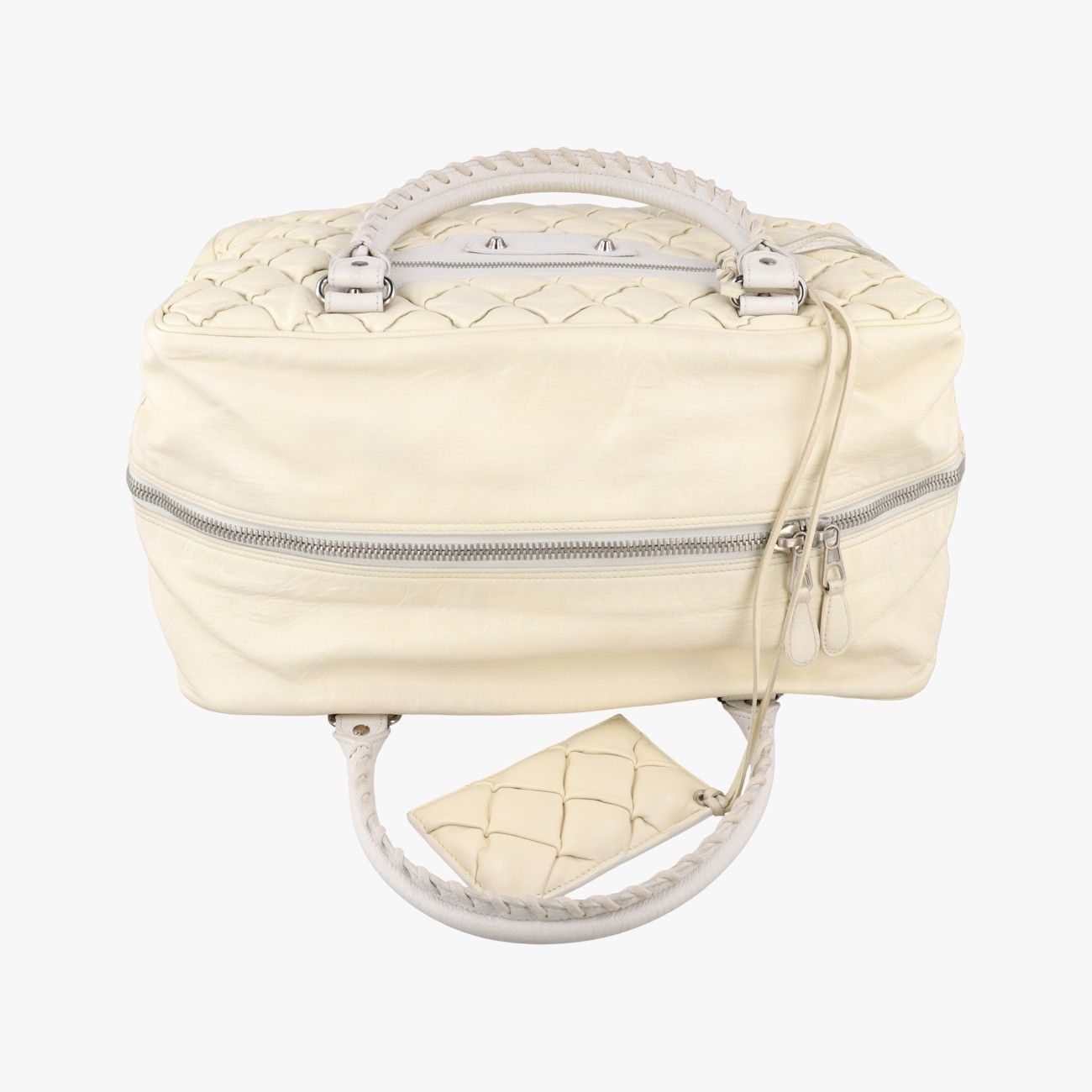 Balenciaga the Matelasse Beige Handbag — view 8