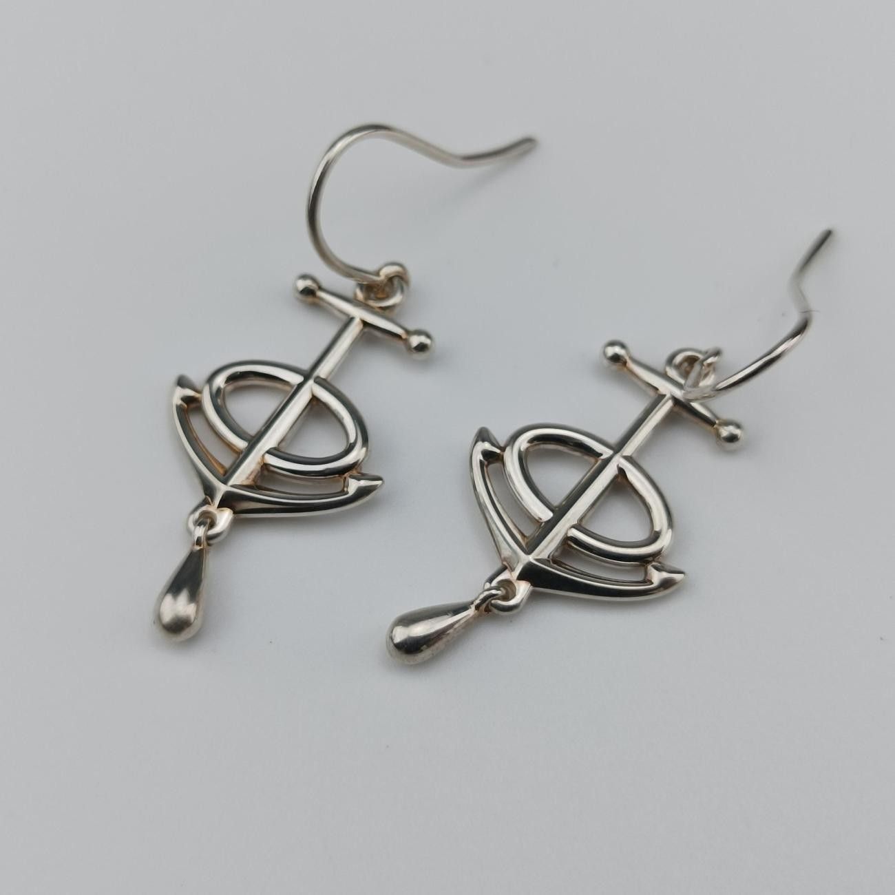 Hermes Grand Chaine D'ancre Silver Earring — view 5