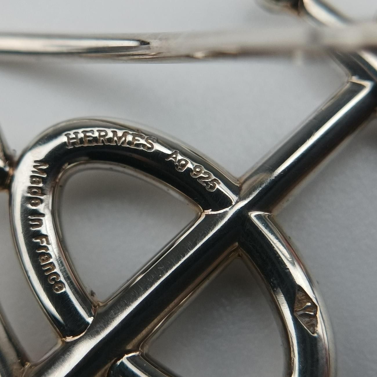 Hermes Grand Chaine D'ancre Silver Earring — view 7