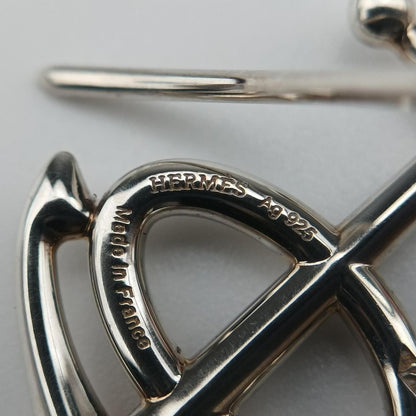 Hermes Grand Chaine D'ancre Silver Earring — view 6
