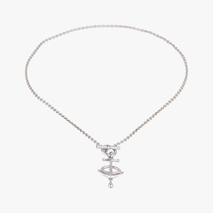 Hermes Grand Large Chaine D'ancre Silver Necklace — view 3