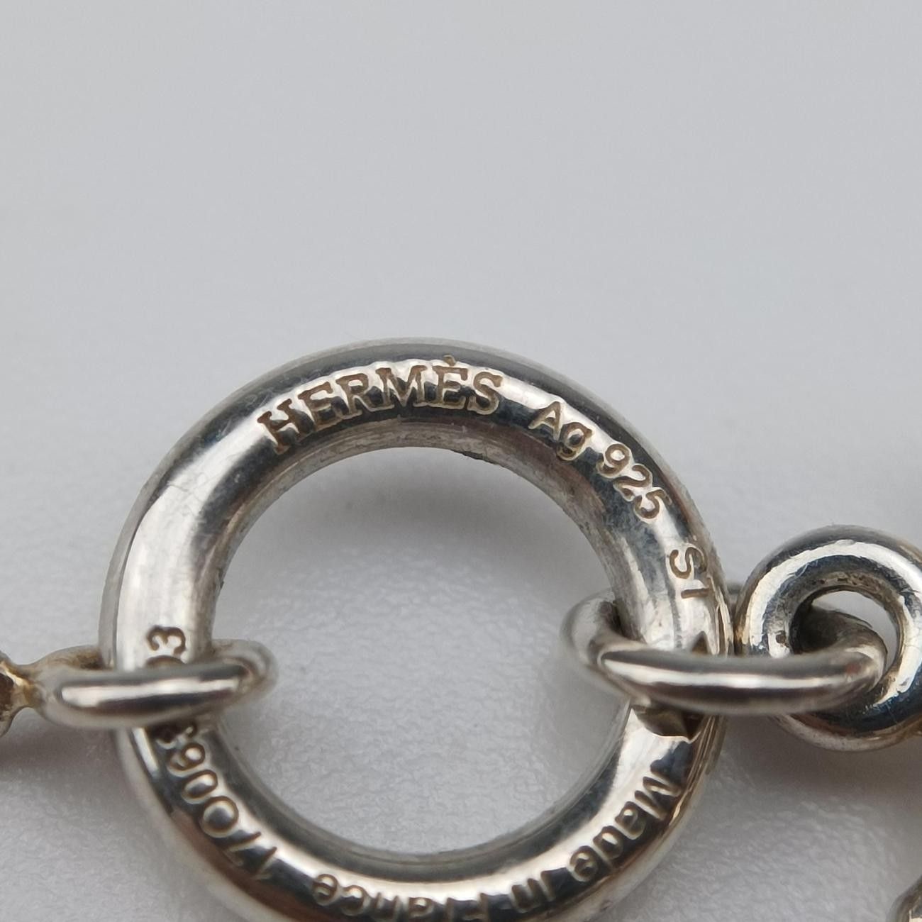 Hermes Grand Large Chaine D'ancre Silver Necklace — view 6