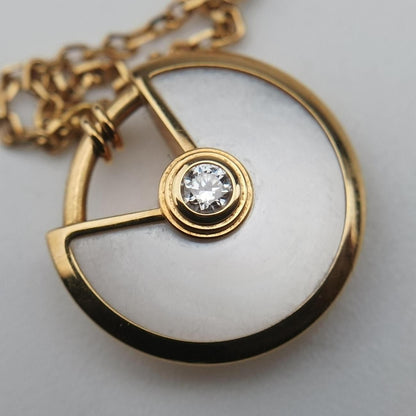 Cartier Amulet Gold White Necklace — view 8