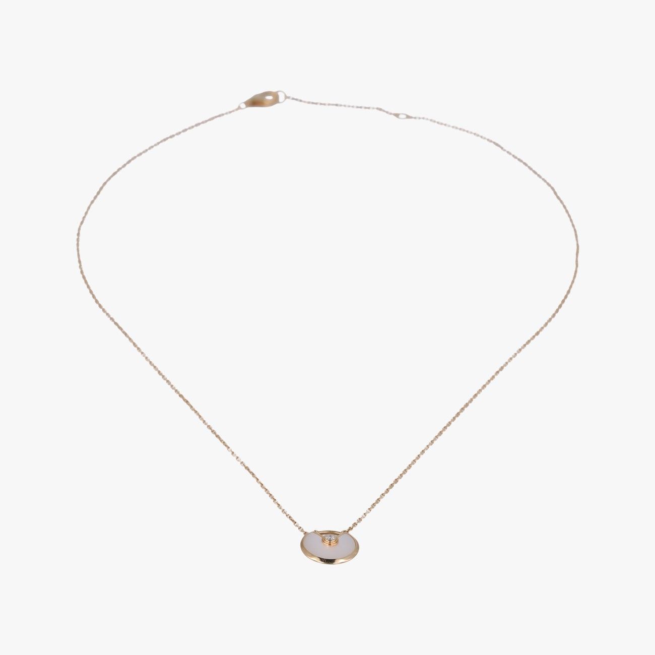 Cartier Amulet Gold White Necklace — view 3