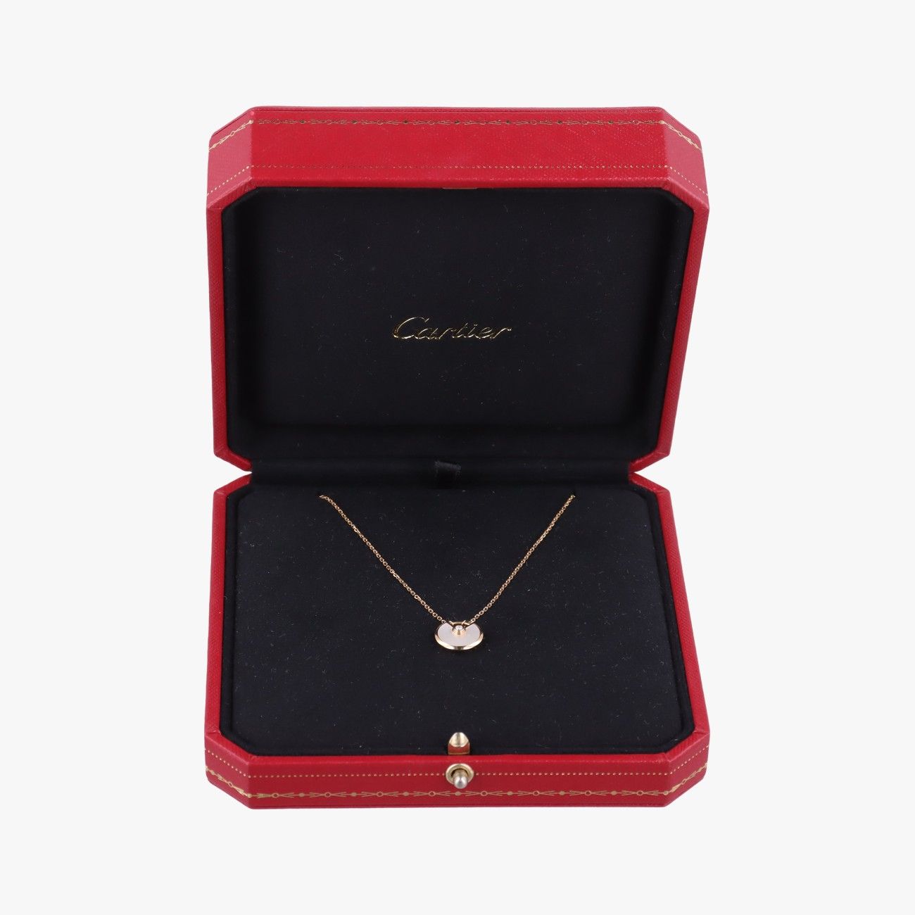 Cartier Amulet Gold White Necklace — view 4