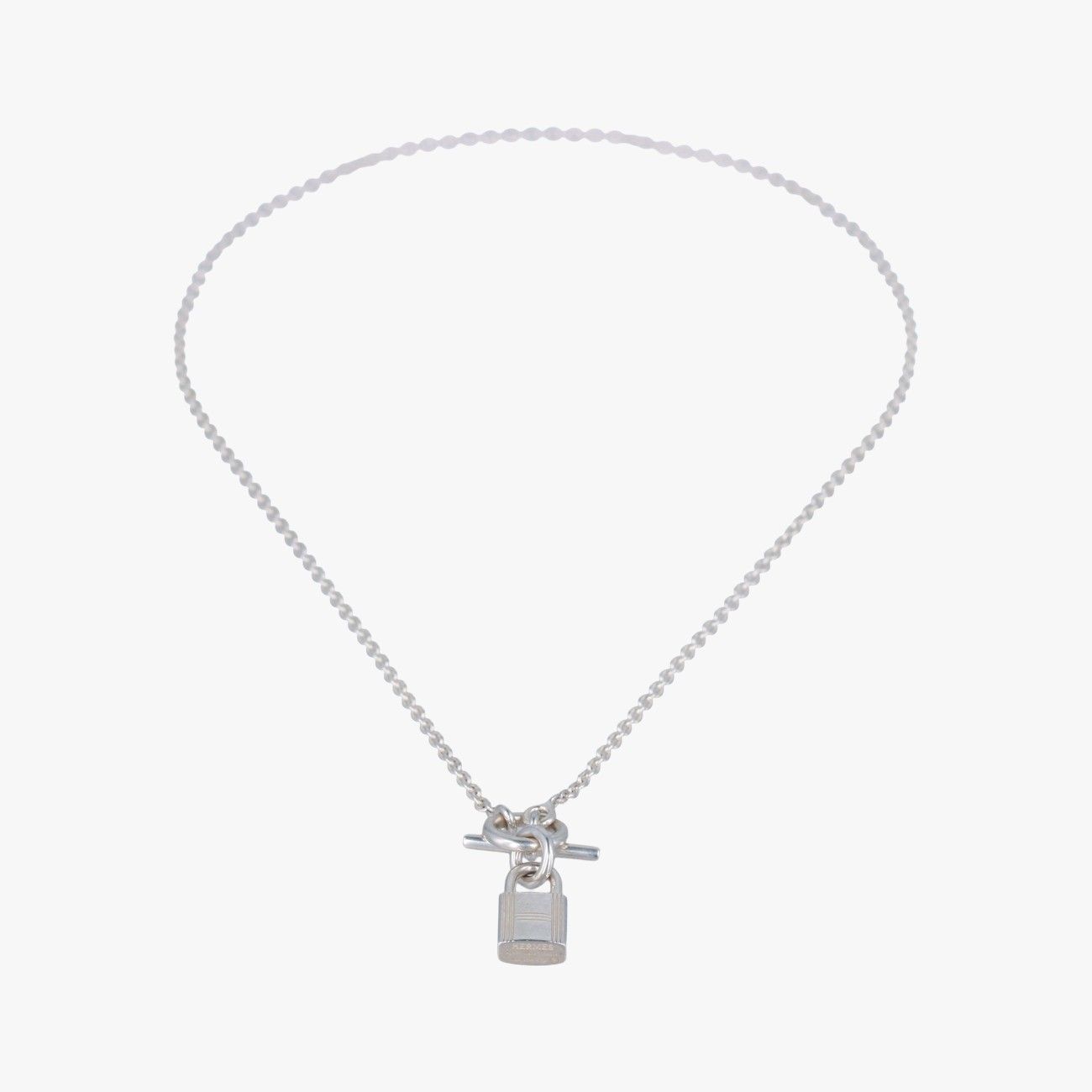 Hermes Kelly Cadenas Pendant Silver — view 3