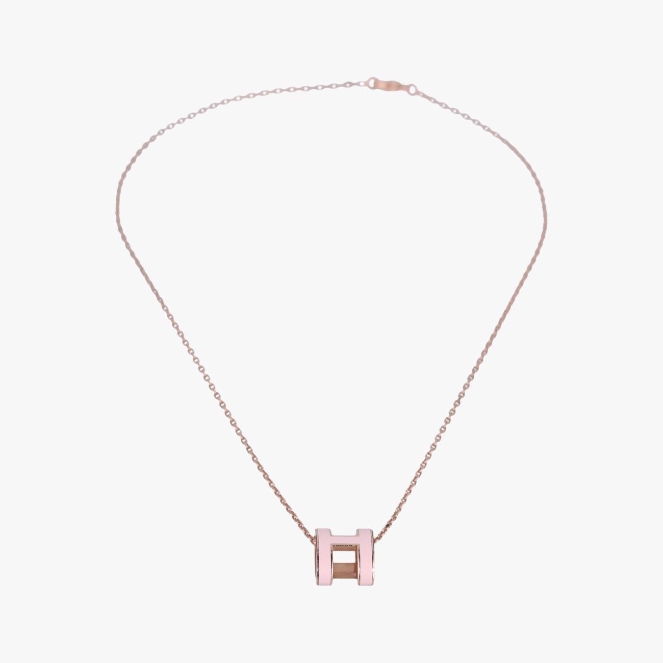 Hermes Pop Gold Pink Necklace — view 3