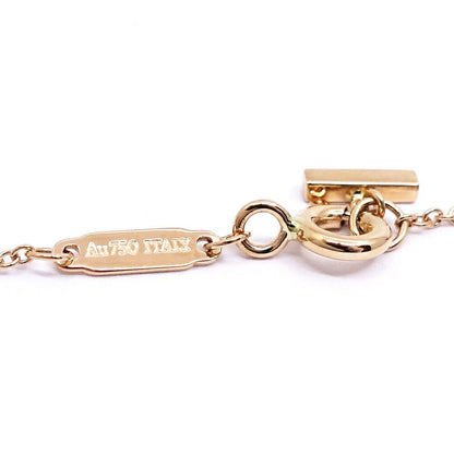 Tiffany & Co 18k Pink Gold T Smile Necklace Mini Pendant Bullion — view 8