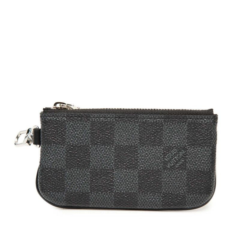 Louis Vuitton Damier Graphite Trio Messenger Pouch Coin Case Gray Black