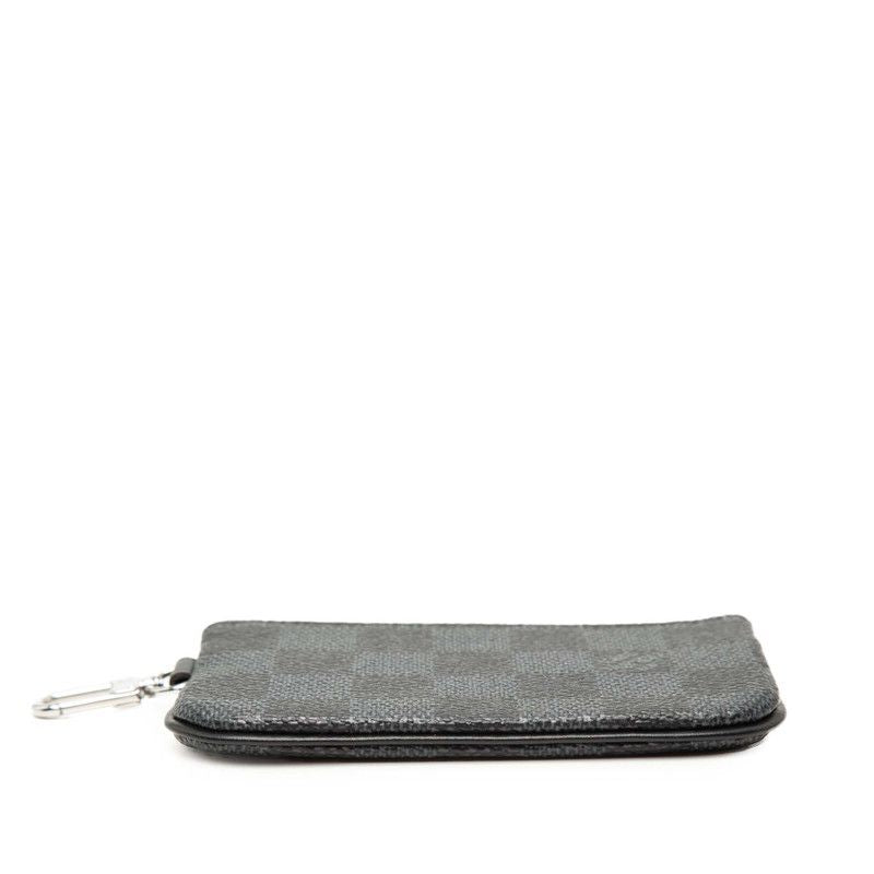 Louis Vuitton Damier Graphite Trio Messenger Pouch Coin Case Gray Black — view 3