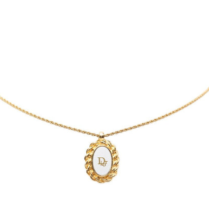 Dior Logo Necklace Gold Plated