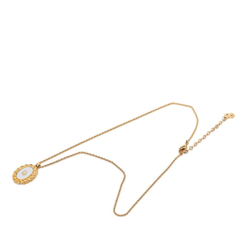 Dior Logo Necklace Gold Plated — view 3