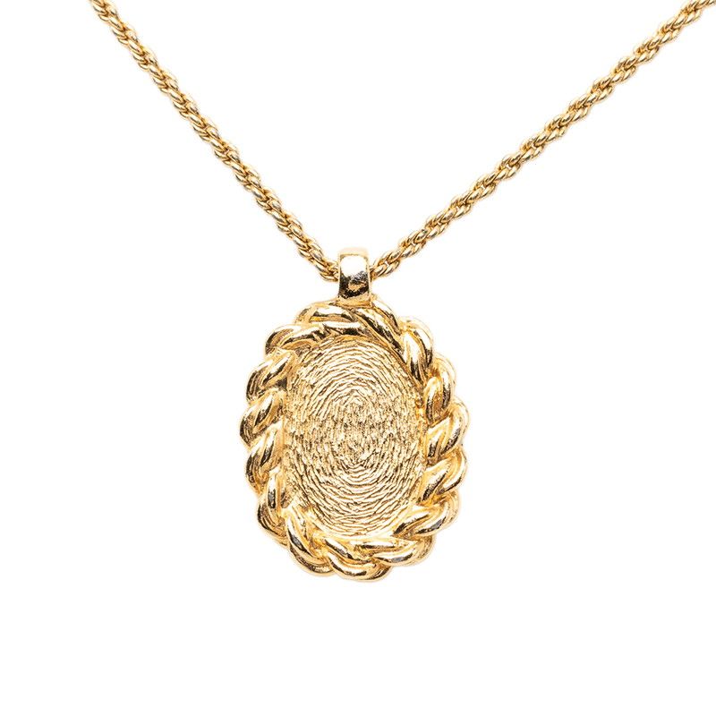 Dior Logo Necklace Gold Plated — view 2